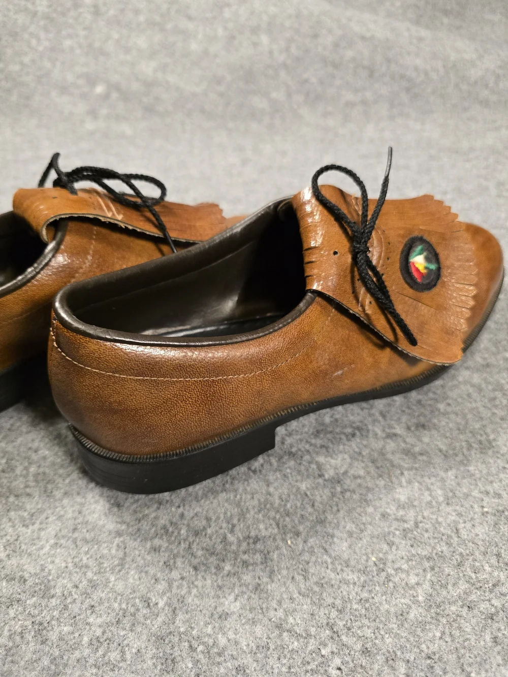 Vintage Arnold Palmer Men's Brown Golf Shoes 1970's-1980's